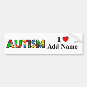 Autism Awareness Bumper Sticker Customise