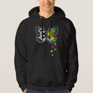 Autism Awareness Butterfly Asperger Syndrome Autis Hoodie