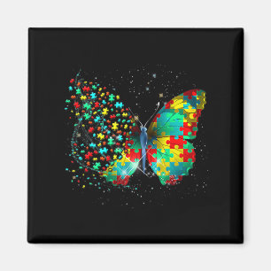Autism Awareness Butterfly Peace Lover Gift Men Wo Magnet