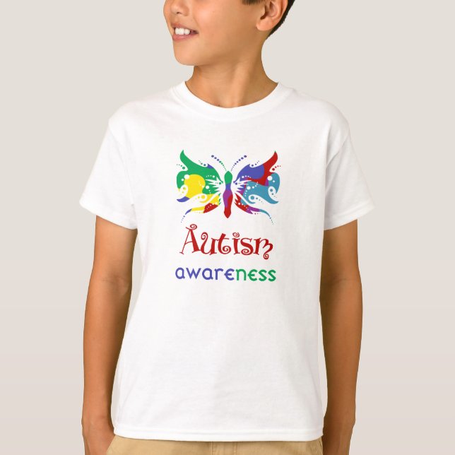 Autism Awareness Butterfly T-Shirt (Front)