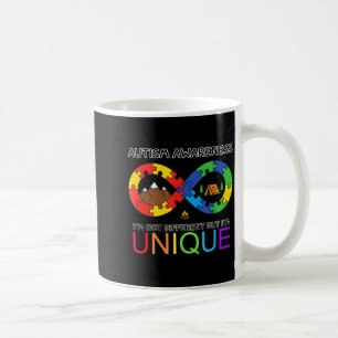 Autism awareness camping not different but unique coffee mug