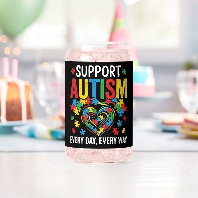 Autism awareness can glass (Insitu (Birthday))