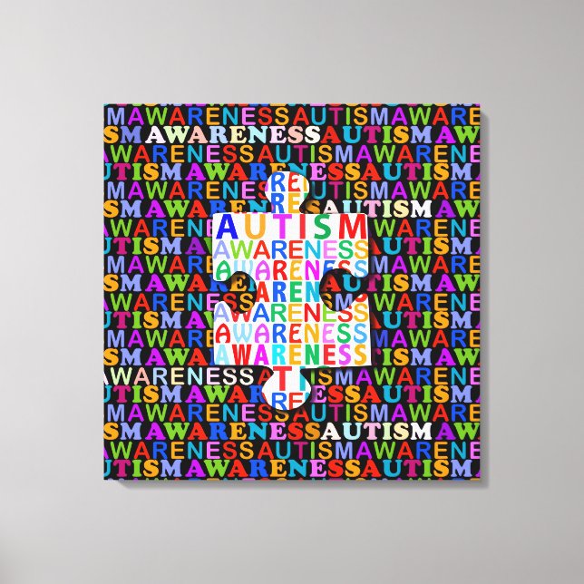 Autism Awareness Canvas Print (Front)