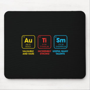 Autism Awareness Chemistry Elements Periodic Table Mouse Pad