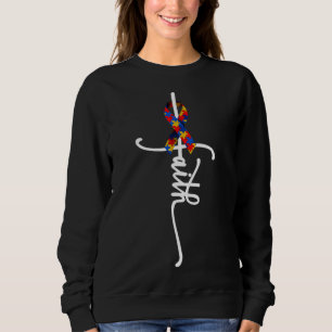 Autism Awareness Christian Faith Symbol Sweatshirt
