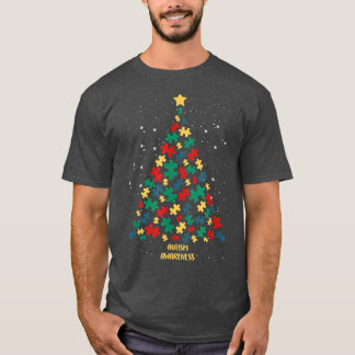 Autism Awareness Christmas Tree Autism Christmas C T-Shirt