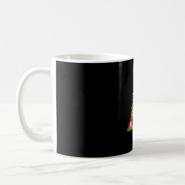 Autism Awareness Christmas Tree Coffee Mug (Left)