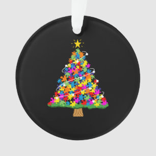 Autism Awareness Christmas Tree Ornament