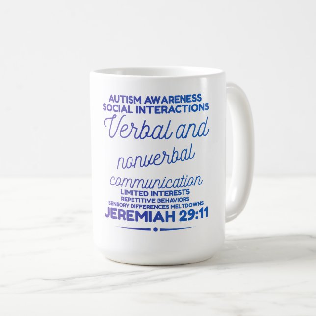 Autism Awareness Classic Mug (Front Right)