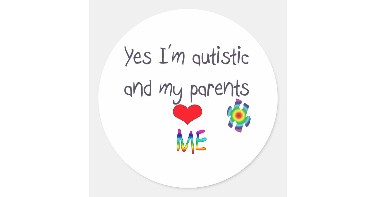 Autism awareness classic round sticker | Zazzle