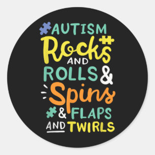 Autism Awareness  Classic Round Sticker