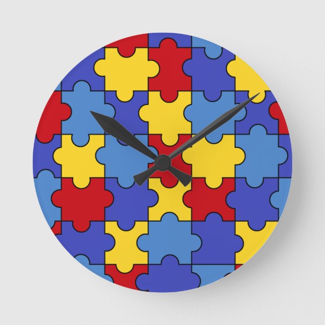 Autism Awareness Clock 8 (Front)