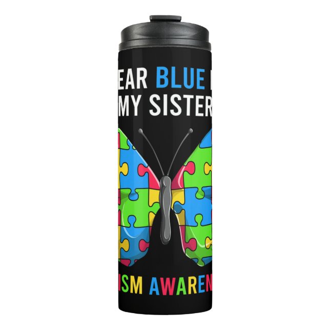 Autism Awareness Clothing For Men, Women & Kids. T Thermal Tumbler (Front)