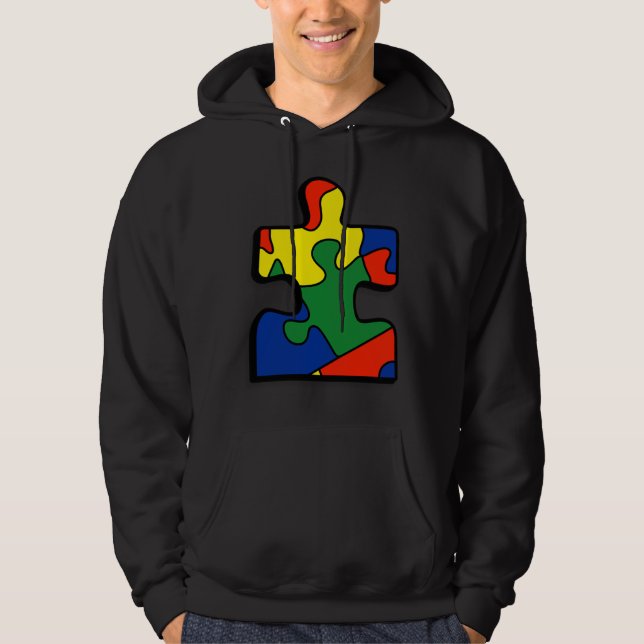 Autism Awareness Colourful Hoodie (Front)