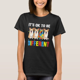 Autism Awareness Corgi For Dog Dad Dog Mum T-Shirt