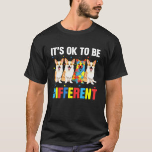 Autism Awareness Corgi For Dog Dad Dog Mum T-Shirt