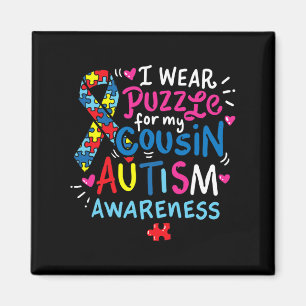 Autism Awareness Cousin Gift Tee Magnet