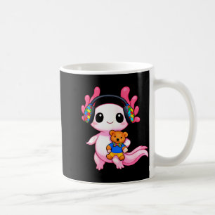 Autism awareness cute axolotl animal  coffee mug