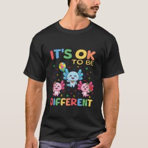 Autism awareness CUTE BLUE AXOLOTL Coquette BOW BA T-Shirt