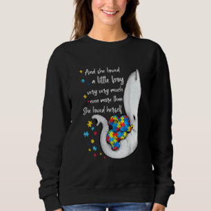 Autism Awareness Cute Elephants Mum And Kid Sweatshirt