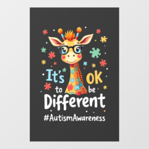 Autism Awareness Cute Giraffe Animal Its Ok To Be
