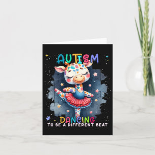 Autism Awareness Cute Unicorn Dancing To A Differe Card