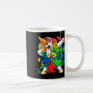 Autism Awareness Dabbing Unicorn Puzzle Piece Gift Coffee Mug