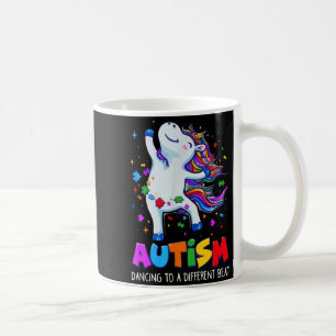 Autism Awareness Dabbing Unicorn Puzzle Piece Kids Coffee Mug