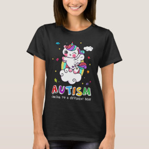 Autism awareness Dabbing unicorn puzzle piece kids T-Shirt