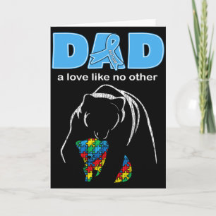 Autism Awareness Dad Father Love Proud Autism Son  Card