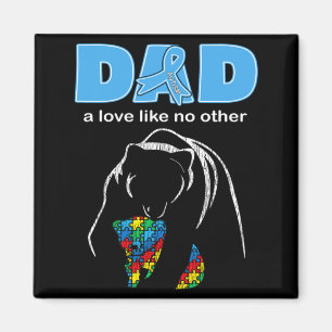 Autism Awareness Dad Father Love Proud Autism Son Magnet