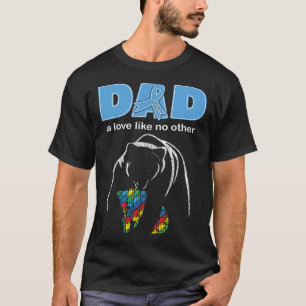 Autism Awareness Dad Father Love Proud Autism Son  T-Shirt