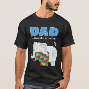 Autism Awareness Dad Love Proud Autism Son Father T-Shirt
