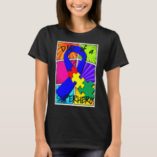 Autism Awareness Dad Of A Superhero T-Shirt
