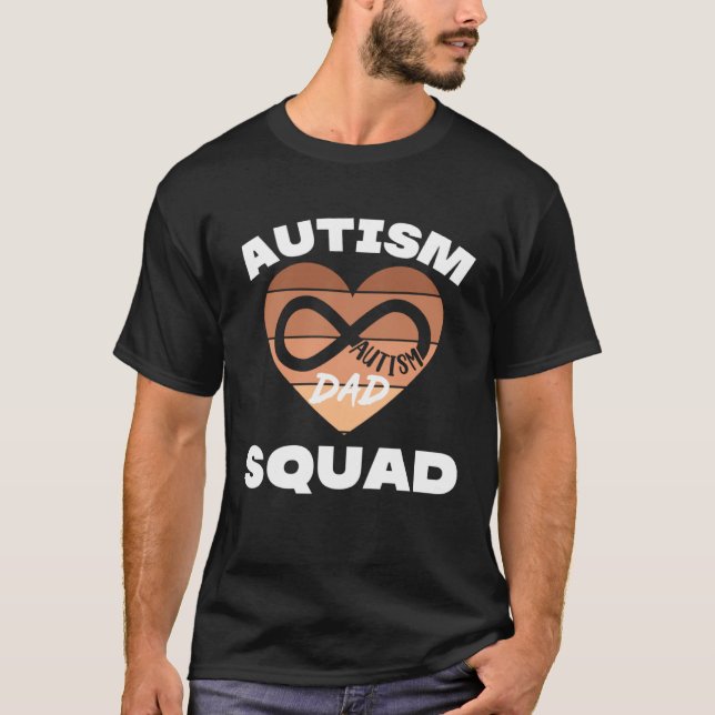 Autism Awareness Dad Of Autistic Son Kids Autism D T-Shirt (Front)
