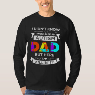 Autism Awareness Dad Proud Autism Dad T-Shirt