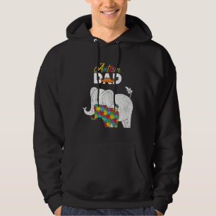 Autism Awareness Dad Proud Autistic Son Daughter E Hoodie