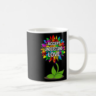 Autism Awareness Daisy Sunflower For Mom Men Kids  Coffee Mug