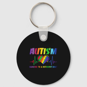 Autism Awareness Dancing To A Different Beat Autis Key Ring