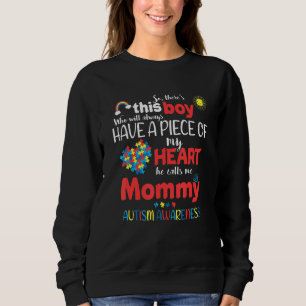 Autism Awareness Day Autistic Boy Autism Mummy Sweatshirt