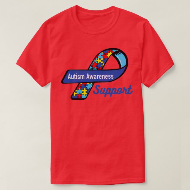 Autism awareness day food fast food restaurant t f T-Shirt (Design Front)