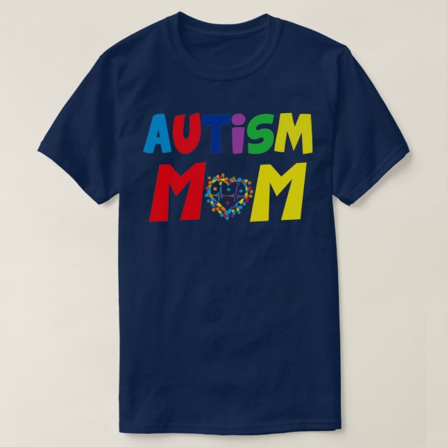 Autism Awareness Day Gift Autism Mum T-Shirt (Design Front)