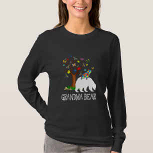 Autism Awareness Day Grandma Bear Support Autistic T-Shirt