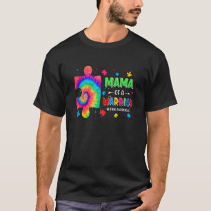 Autism Awareness Day Mama Of A Warrior Family Auti T-Shirt