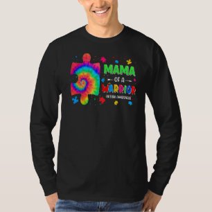 Autism Awareness Day Mama Of A Warrior Family Auti T-Shirt