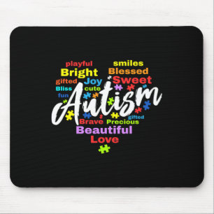Autism Awareness Day Month Colours Mouse Pad