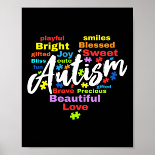 Autism Awareness Day Month Colours Poster