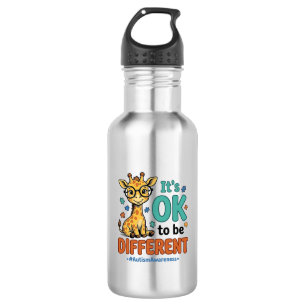 Autism Awareness Different Giraffe Vintage Shirt_1 532 Ml Water Bottle