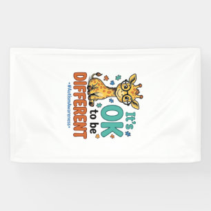 Autism Awareness Different Giraffe Vintage Shirt_1 Banner