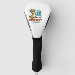 Autism Awareness Different Giraffe Vintage Shirt_1 Golf Head Cover